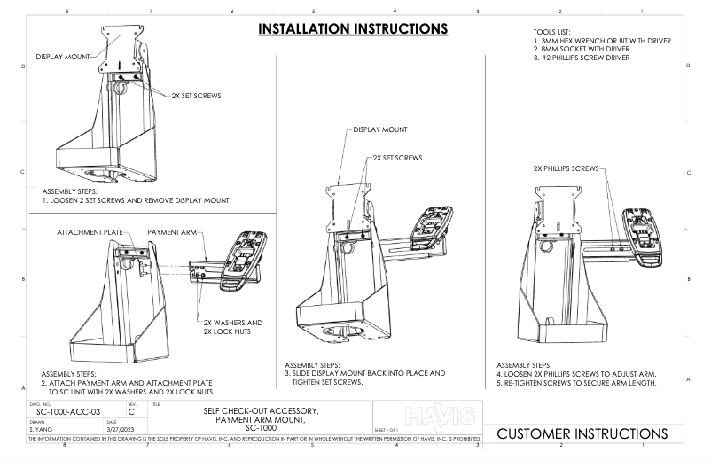 Imagen de la primera página del manual del dispositivo SC-1000-ACC-03