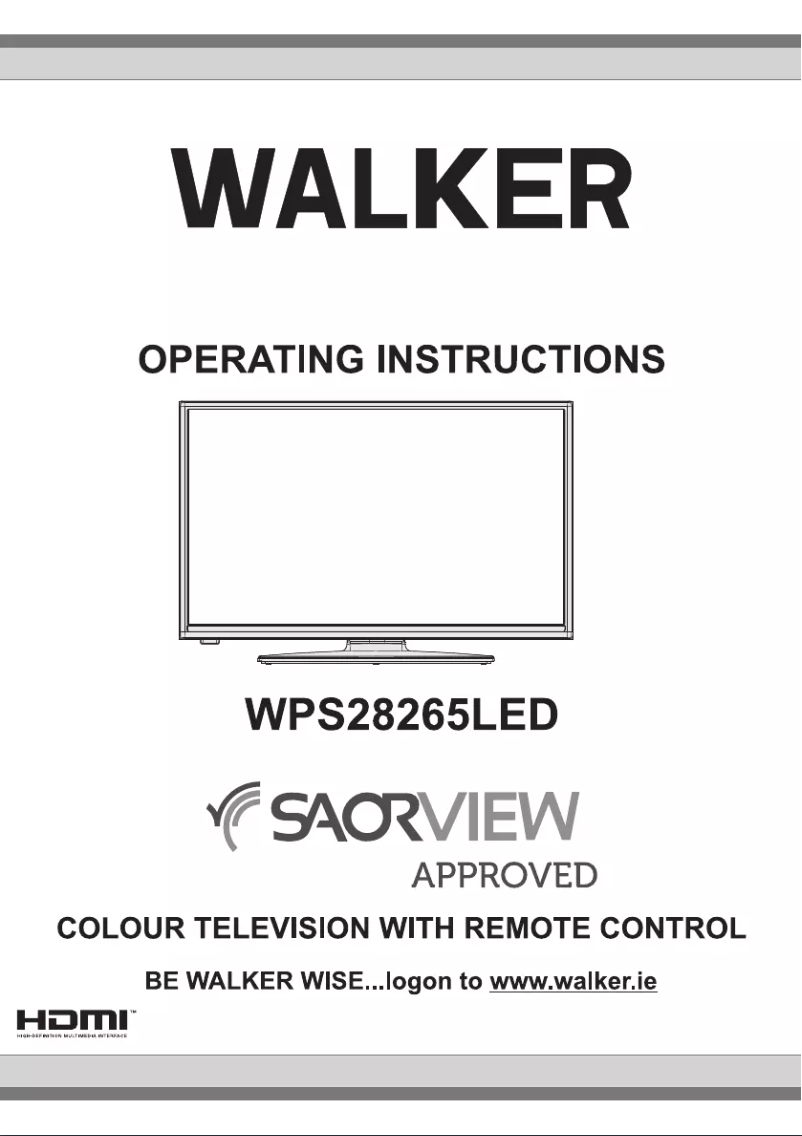 Page n°1 - Manuel utilisateur Walker WPS28265