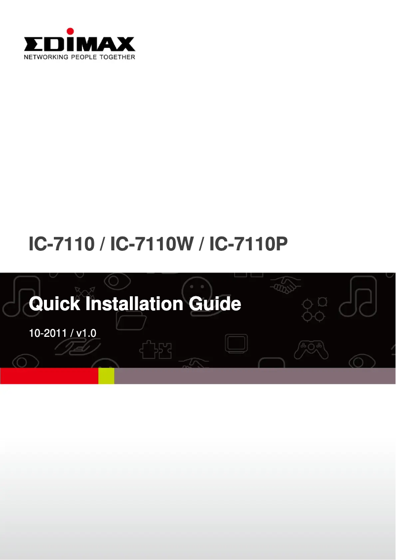 Página 1 del manual Manual de usuario Edimax IC-7110P