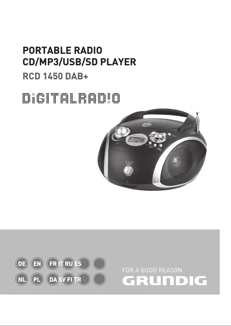 Page 1 de la notice Manuel utilisateur Grundig RCD 1450 DAB+