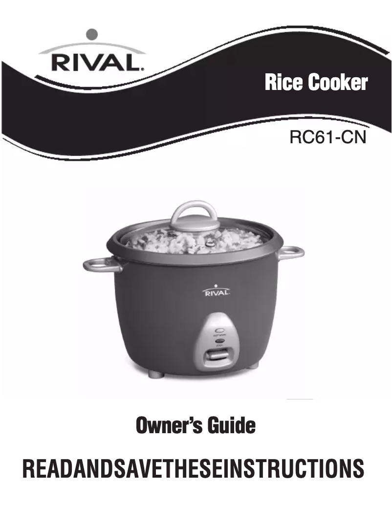 Page 1 de la notice Manuel utilisateur Rival RC61-CN