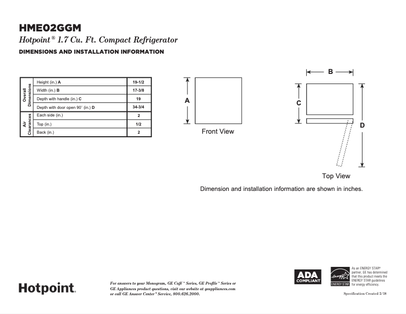Image de la première page du manuel de l'appareil HME02GGMWW