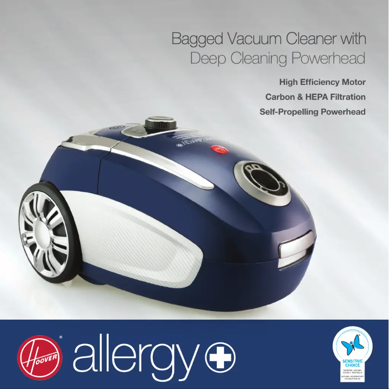 Image de la première page du manuel de l'appareil Allergy Bagged 7000PH