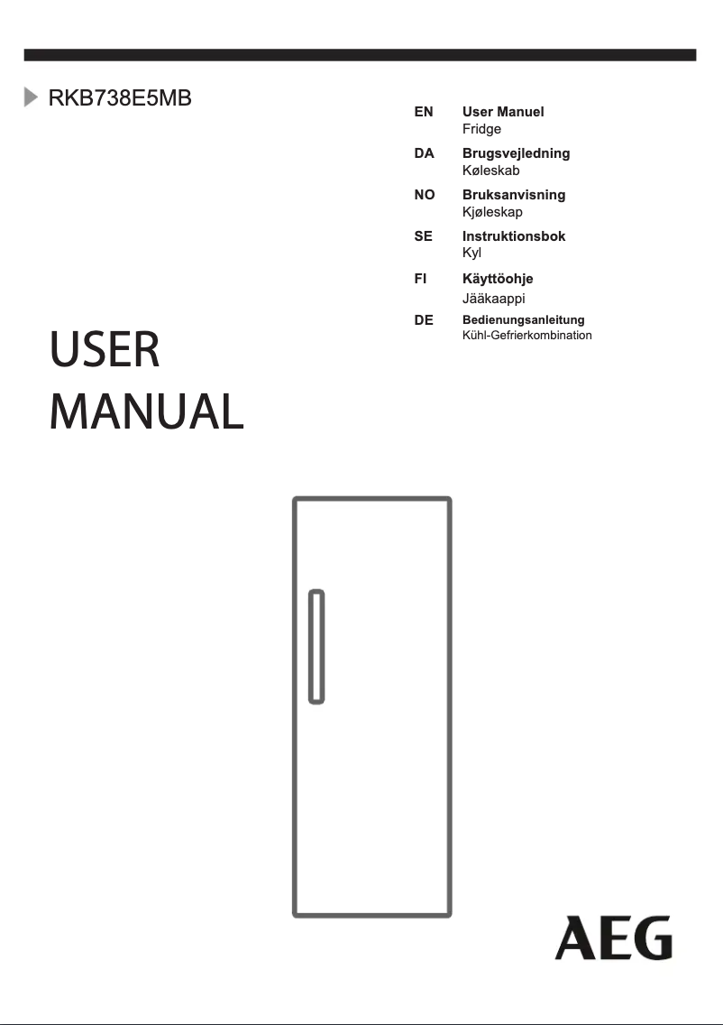 Image de la première page du manuel de l'appareil RKB738E5MX