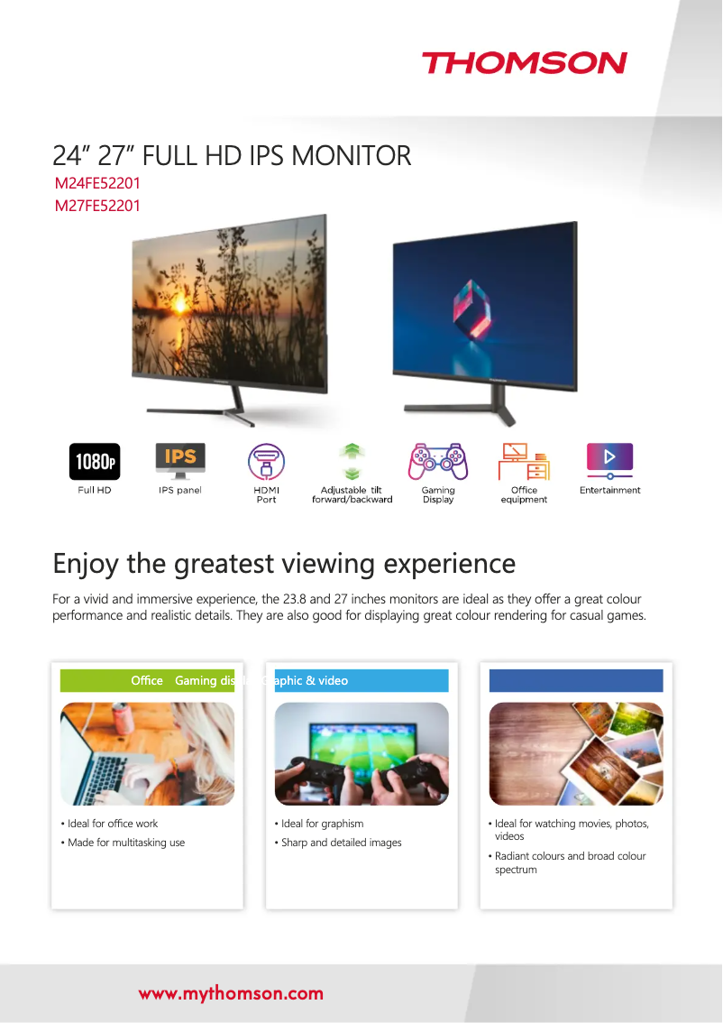 Image de la première page du manuel de l'appareil M24FE52201