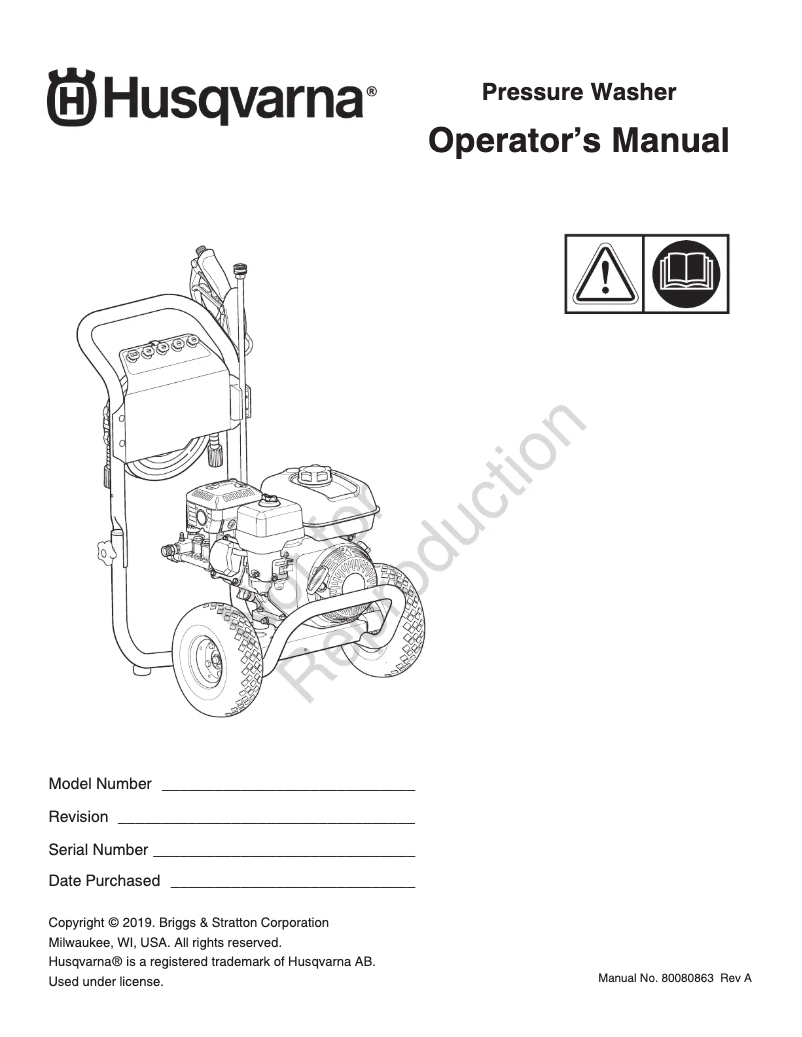 Page 1 de la notice Manuel utilisateur Husqvarna HH36