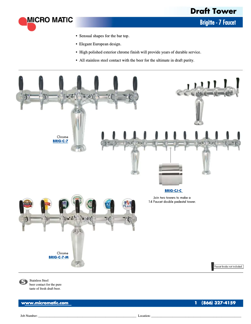 Page n°1 - Manuel utilisateur Micro Matic BRIG-C-7-M