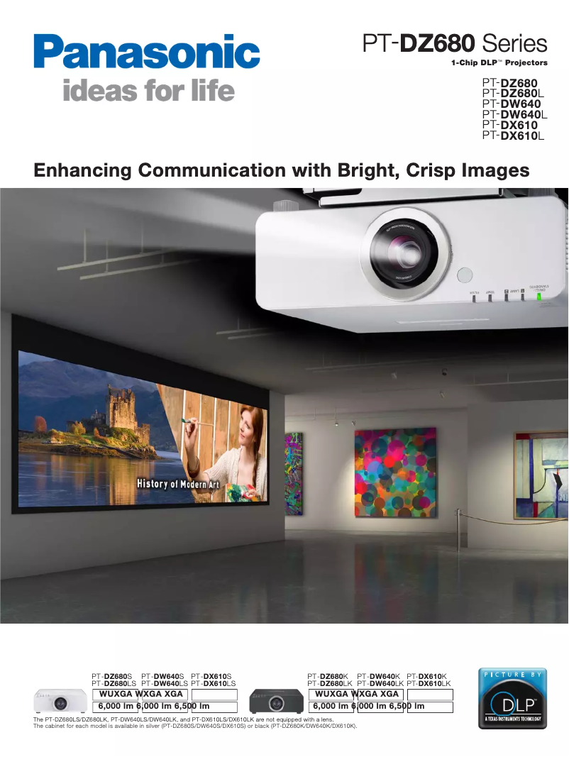 Imagen de la primera página del manual del dispositivo PT-DZ680EK