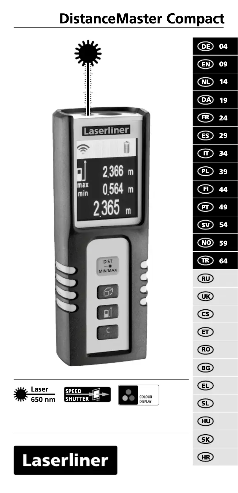 Página 1 del manual Manual de usuario Laserliner DistanceMaster Compact