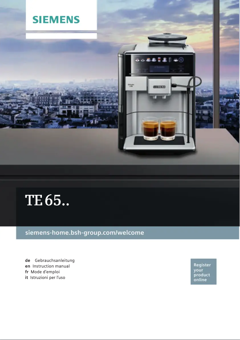 Page 1 de la notice Manuel utilisateur Siemens EQ.6