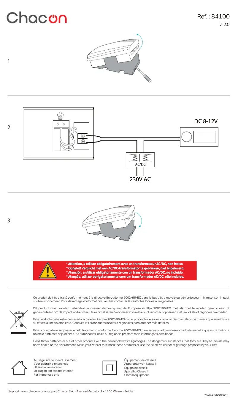 Image de la première page du manuel de l'appareil 84100