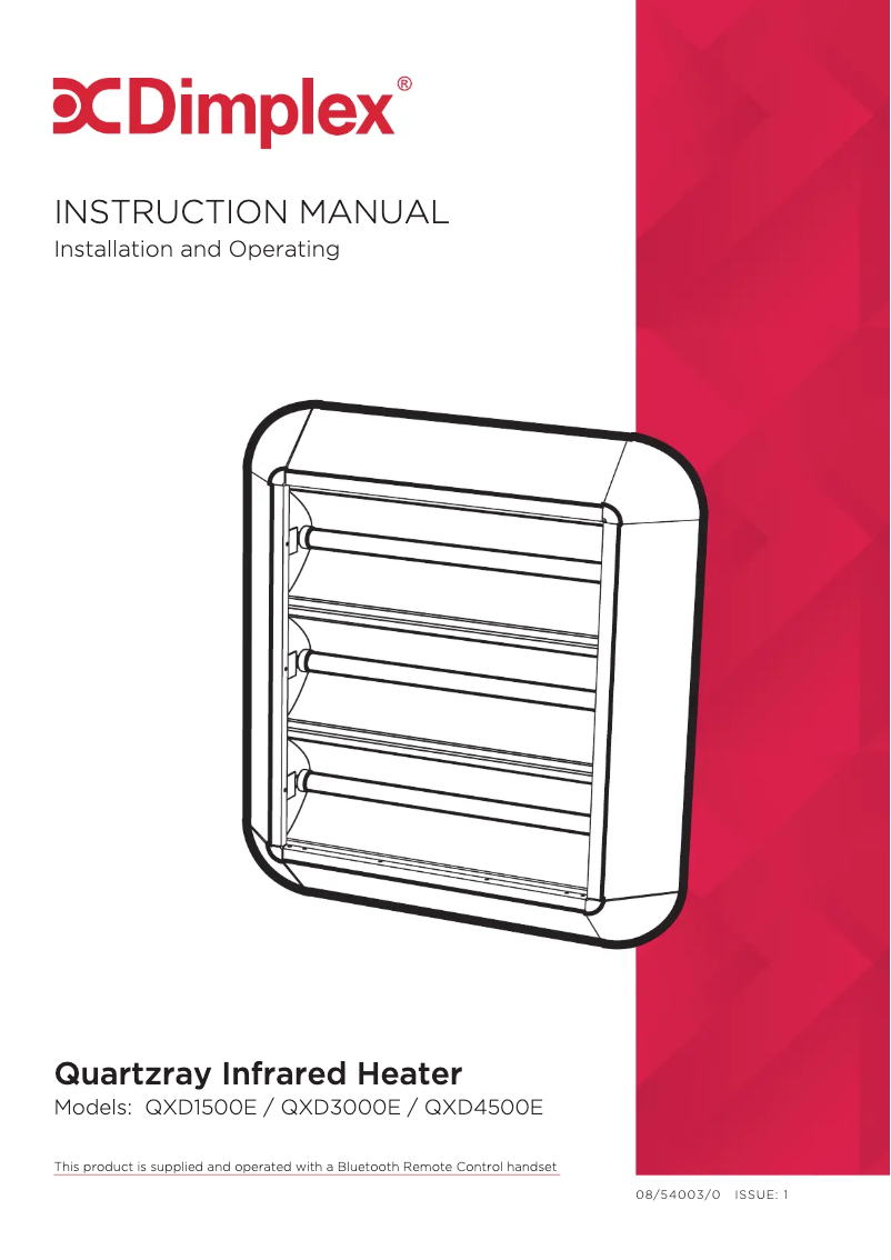 Image de la première page du manuel de l'appareil QXD4500E