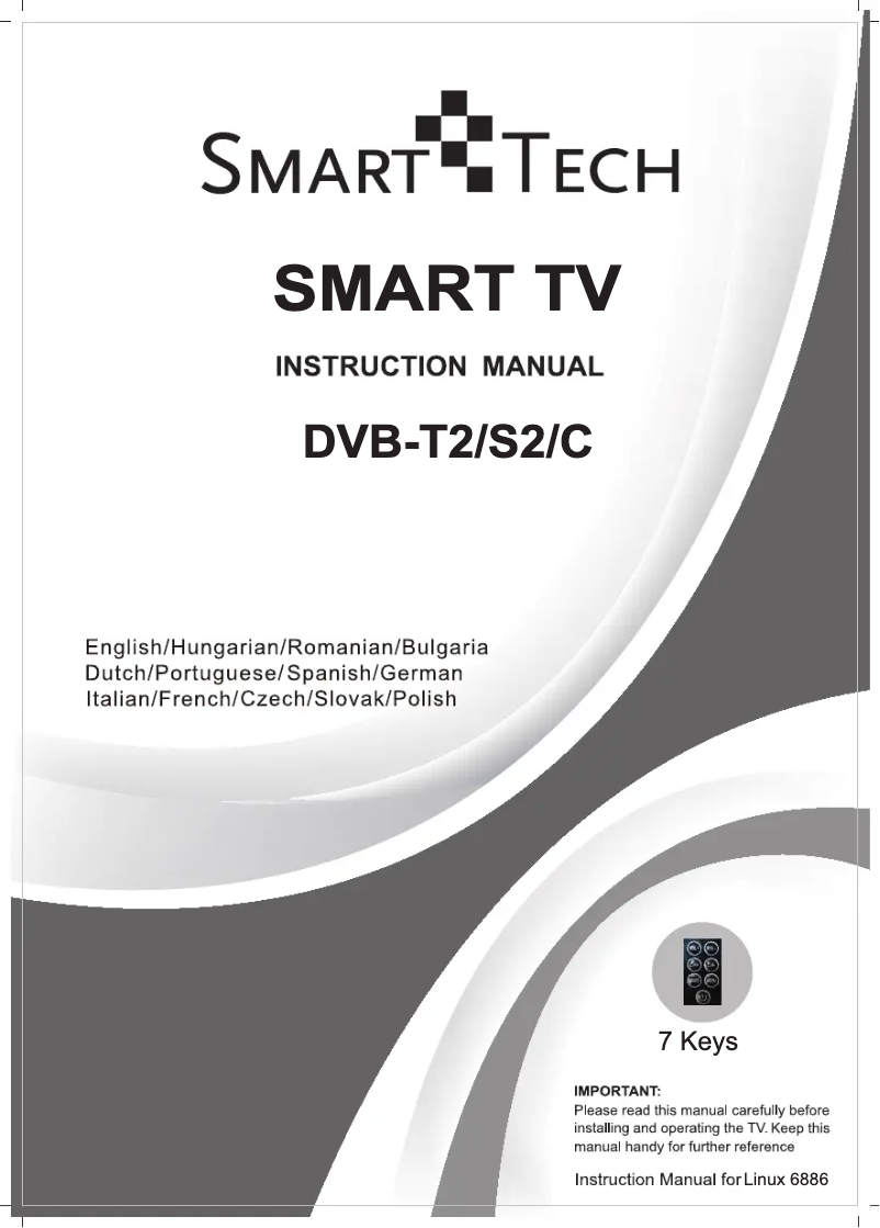 Page n°1 - Manuel utilisateur Smart Tech SMT55F30UV2M1B1