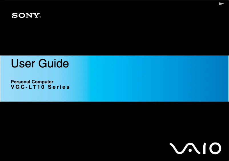 Página 1 del manual Manual de usuario Sony Vaio VGC-LT18E
