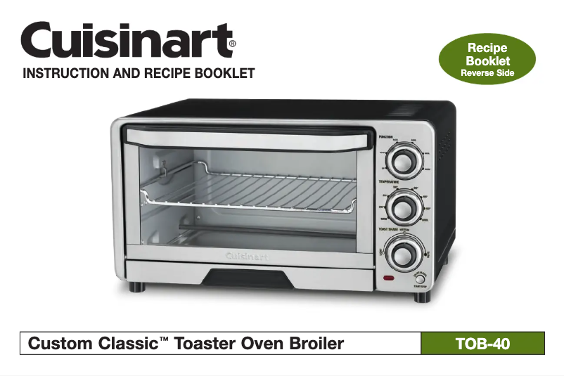 Page 1 de la notice Manuel utilisateur Cuisinart TOB-40