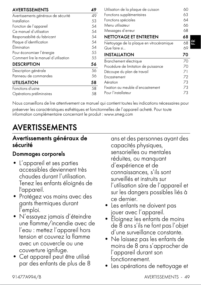 Image de la première page du manuel de l'appareil SI1M4634D