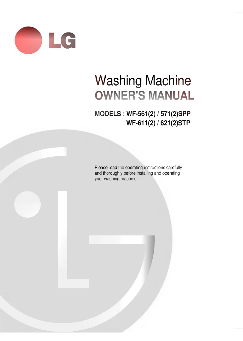 Página 1 del manual Manual de usuario LG WF-571SPC