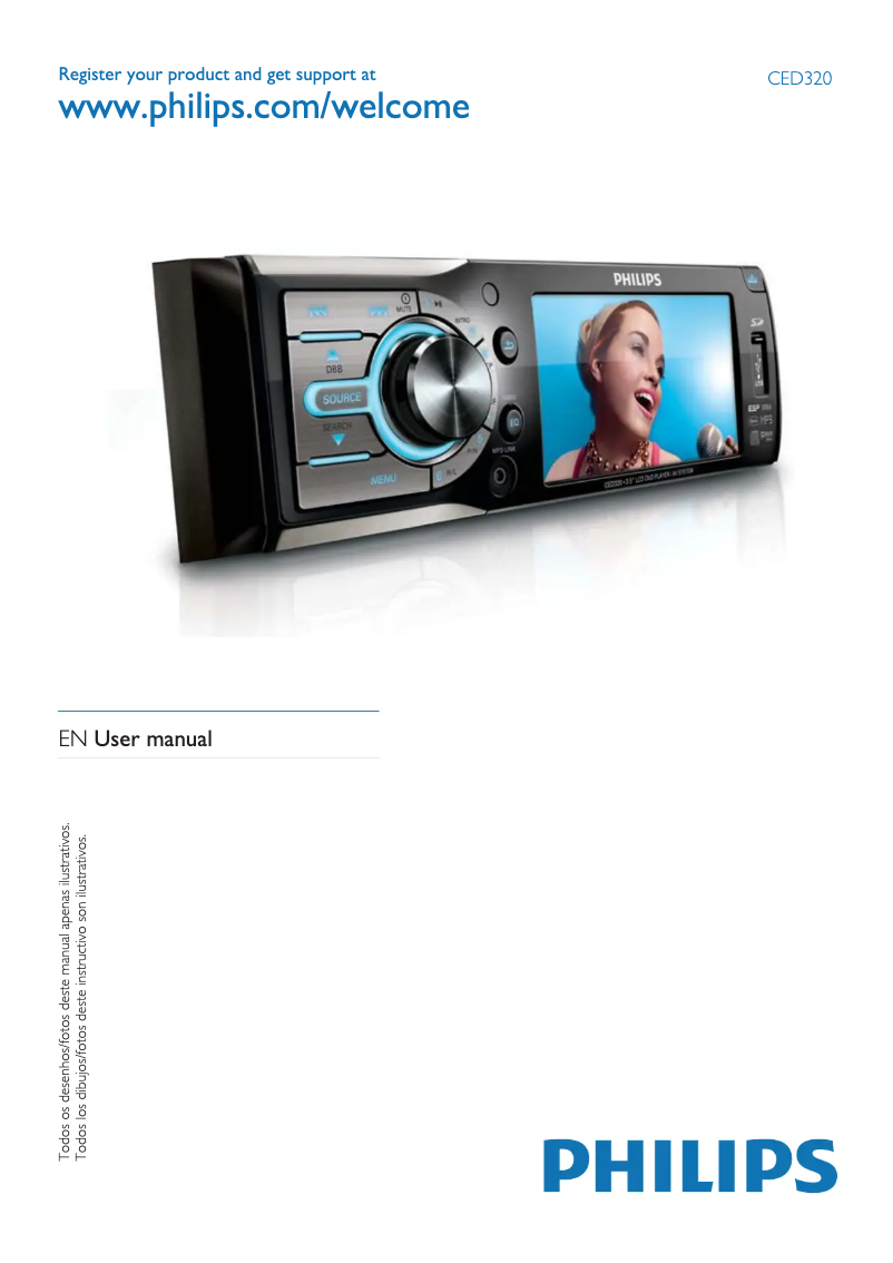 Page 1 de la notice Manuel utilisateur Philips CED320X