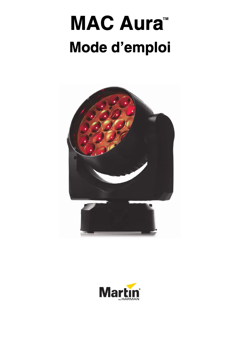 Página 1 del manual Manual de usuario Martin MAC Aura