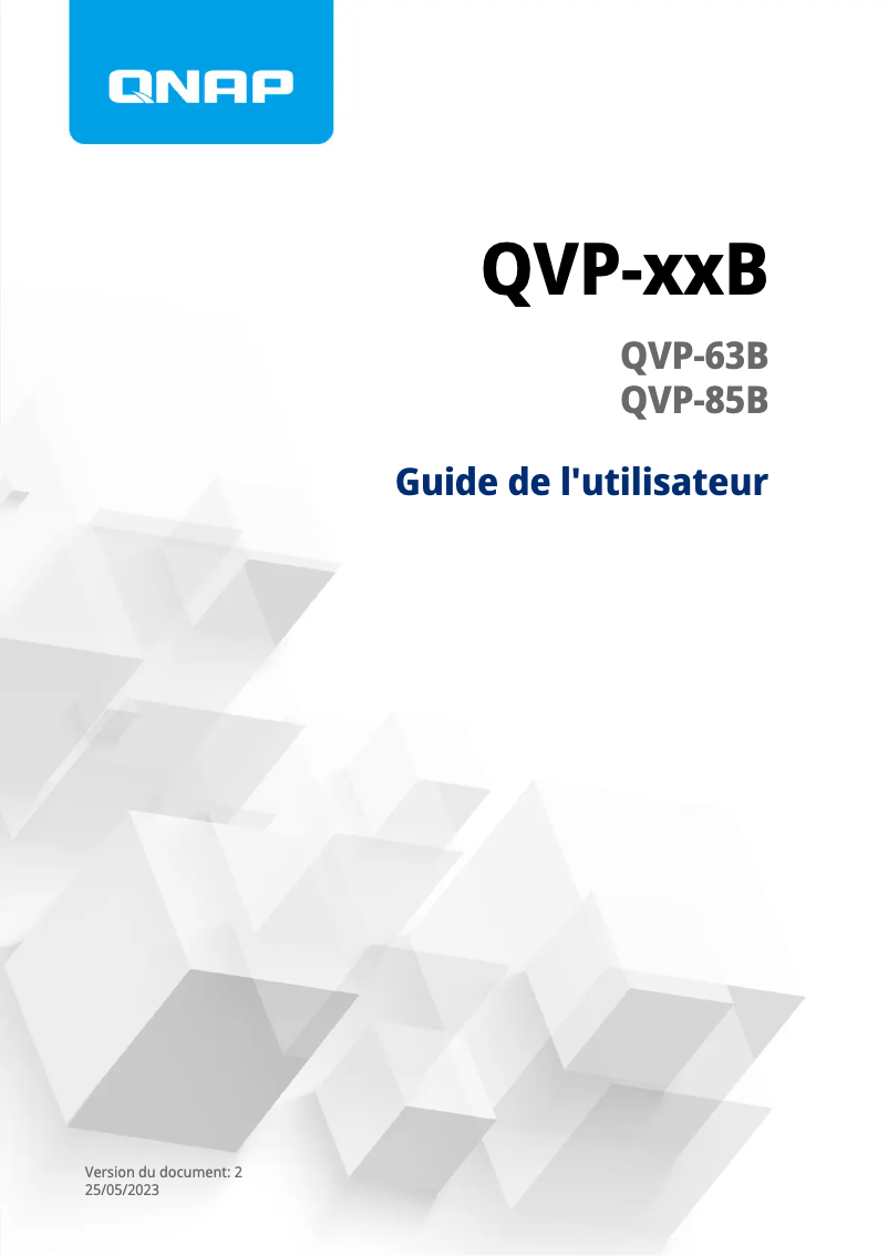 Image de la première page du manuel de l'appareil QVP-63B