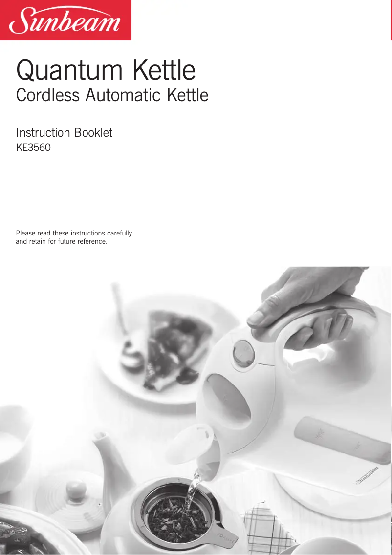 Page n°1 - Manuel utilisateur Sunbeam KE3560