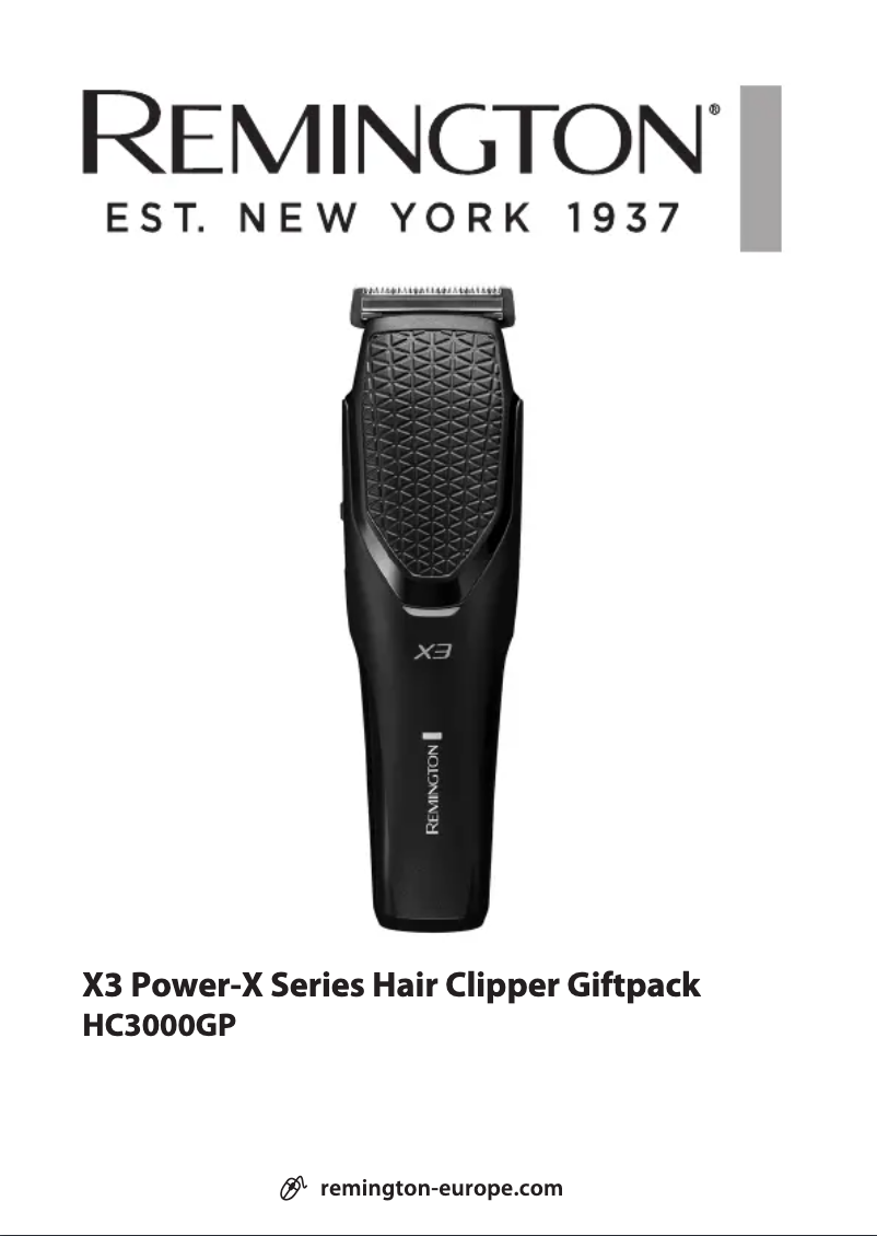 Page 1 de la notice Manuel utilisateur Remington X3 Power-X Series HC3000GP