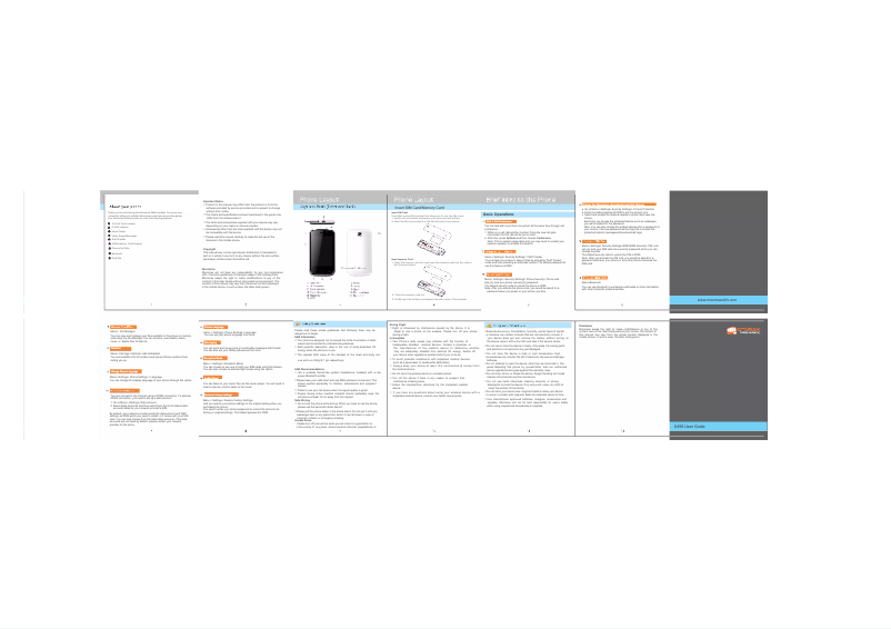 Page 1 de la notice Manuel utilisateur Micromax X456
