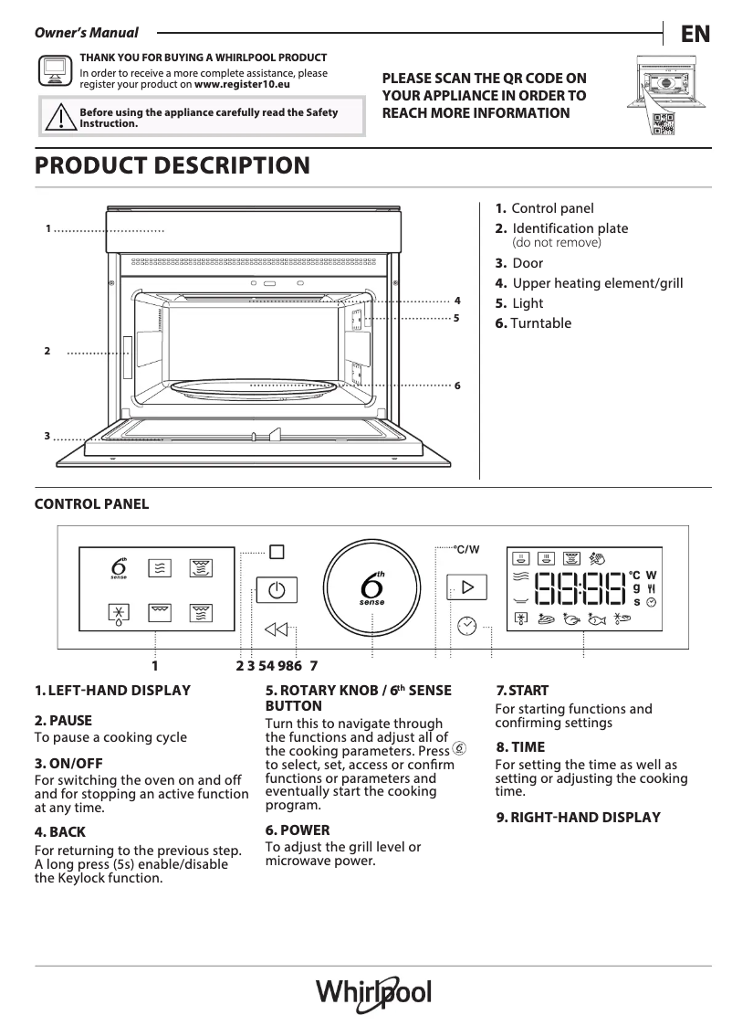 Imagen de la primera página del manual del dispositivo WMW54HMB