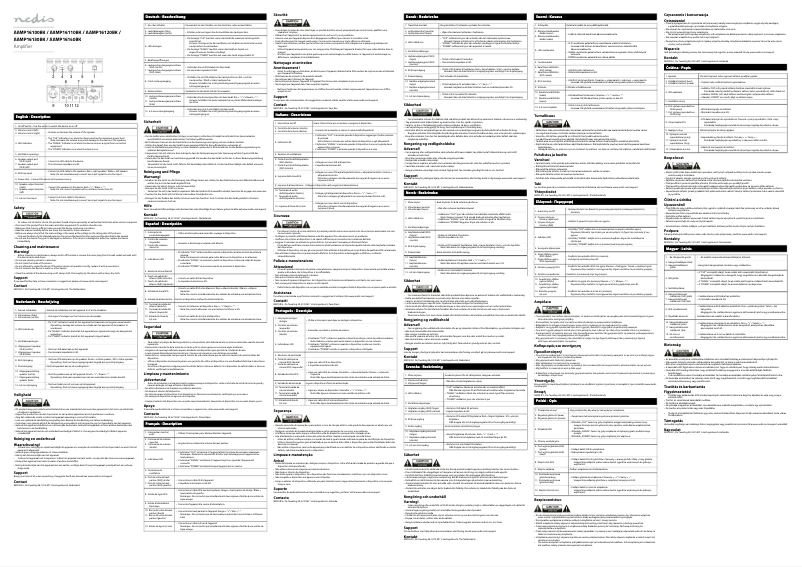 Page 1 de la notice Manuel utilisateur Nedis AAMP16100BK