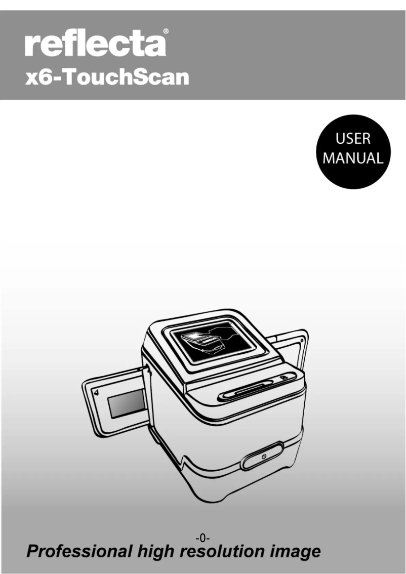 Page 1 de la notice Manuel utilisateur Reflecta X6-TouchScan