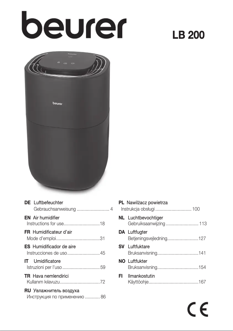 Image de la première page du manuel de l'appareil LB 200