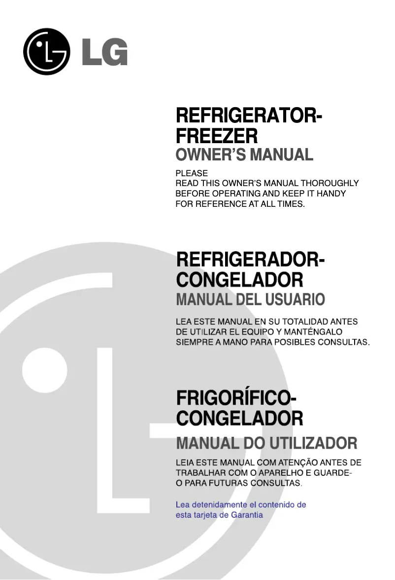 Image de la première page du manuel de l'appareil GR6527EXDW