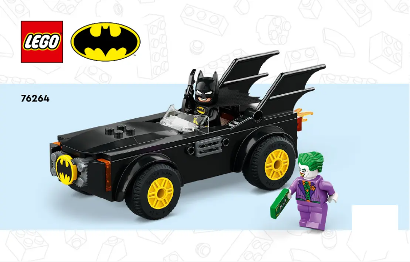 Page n°1 - Manuel utilisateur Lego Batmobile 76264