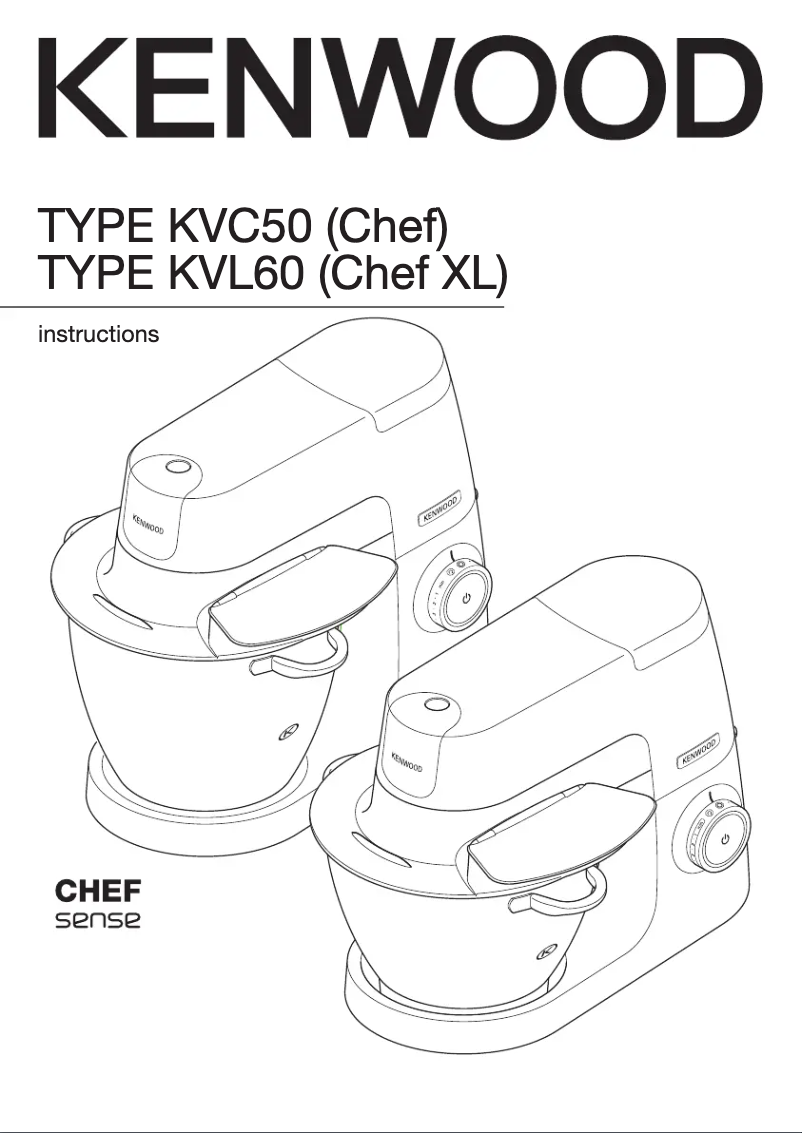 Page n°1 - Manuel utilisateur Kenwood Chef XL Titanium KVL8300S