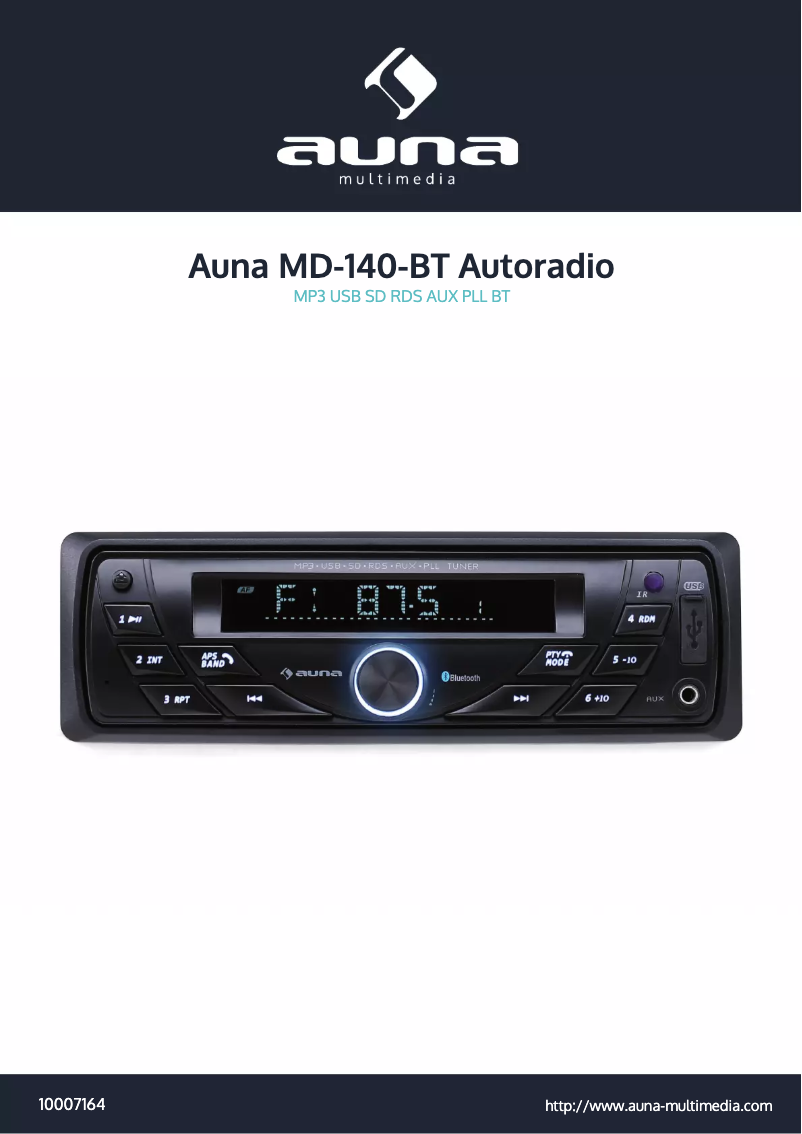 Image de la première page du manuel de l'appareil MD-140BT 10007164