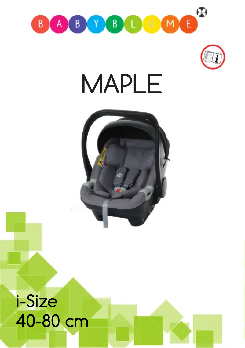 Image de la première page du manuel de l'appareil Maple i-Size