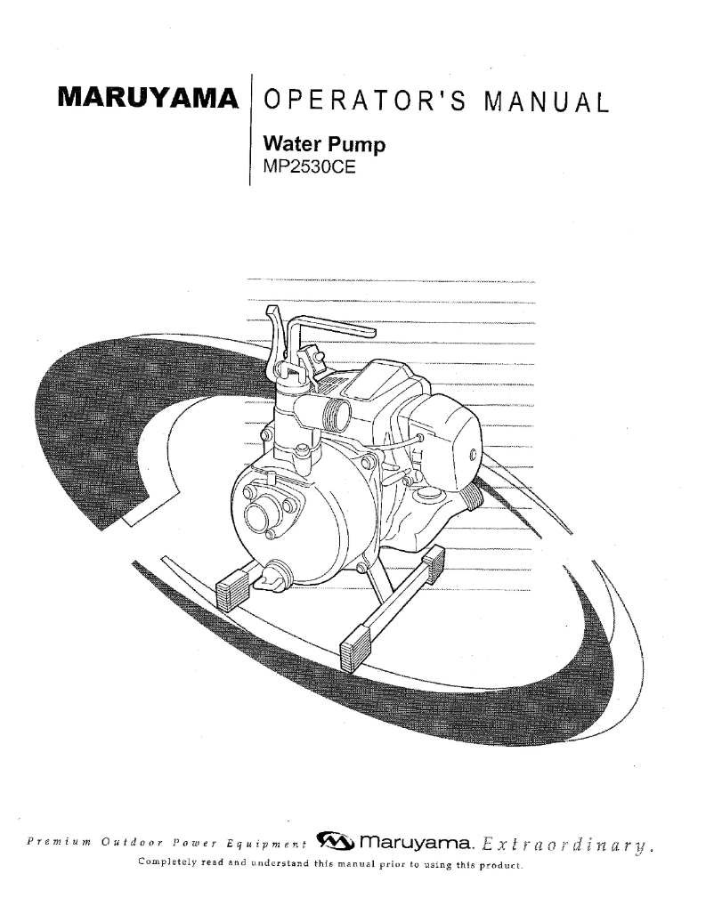 Page n°1 - Manuel utilisateur Maruyama MP2530CE