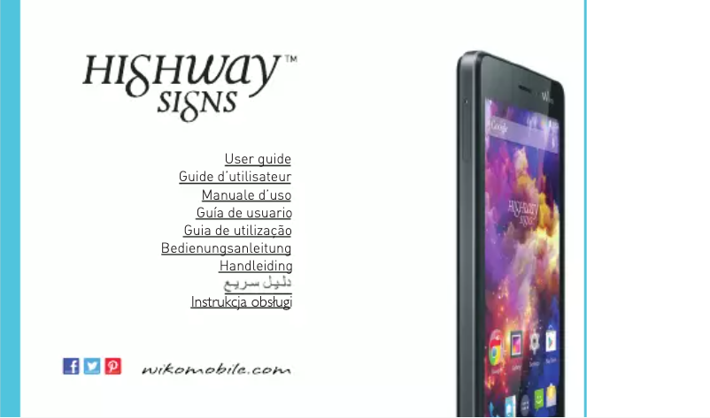 Page 1 de la notice Manuel utilisateur Wiko Signs