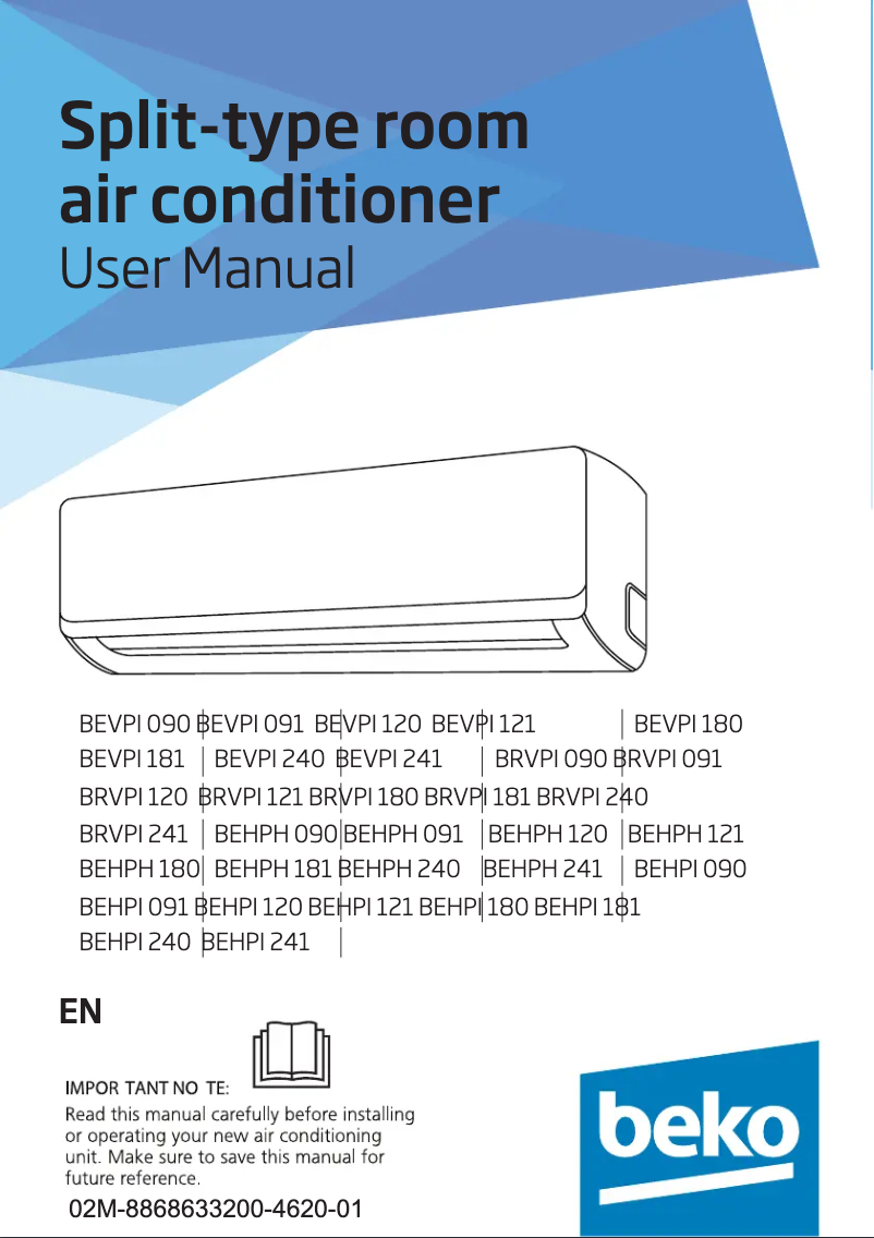 Image de la première page du manuel de l'appareil BRVPI 120/ BRVPI 121