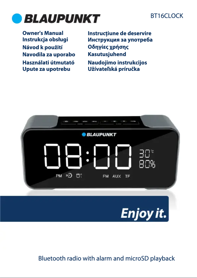 Page n°1 - Manuel utilisateur Blaupunkt BT16CLOCK
