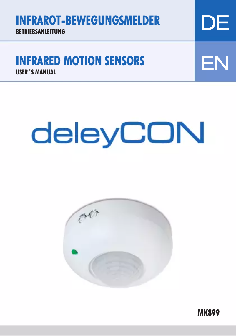 Page 1 de la notice Manuel utilisateur deleyCON MK899