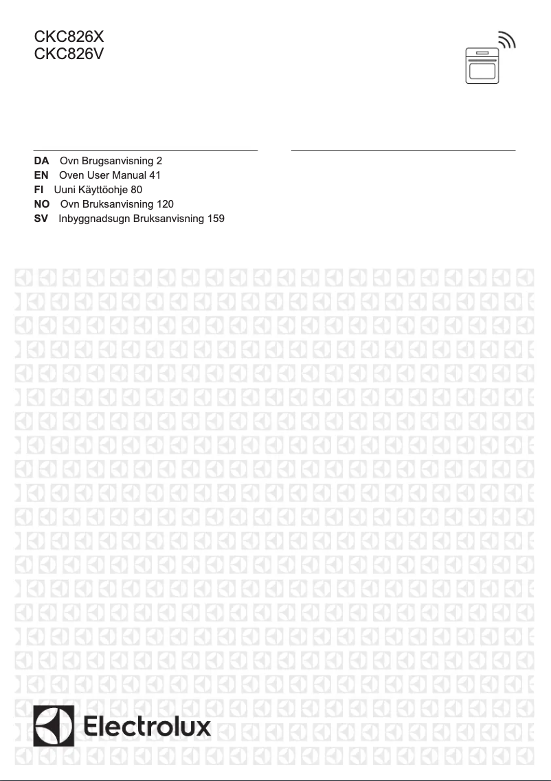 Page n°1 - Manuel utilisateur Electrolux CKC826V