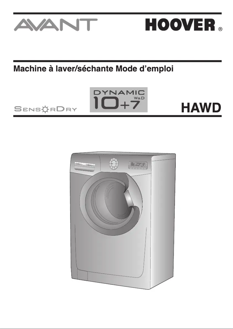 Página 1 del manual Manual de usuario Hoover HAWD 10746-47