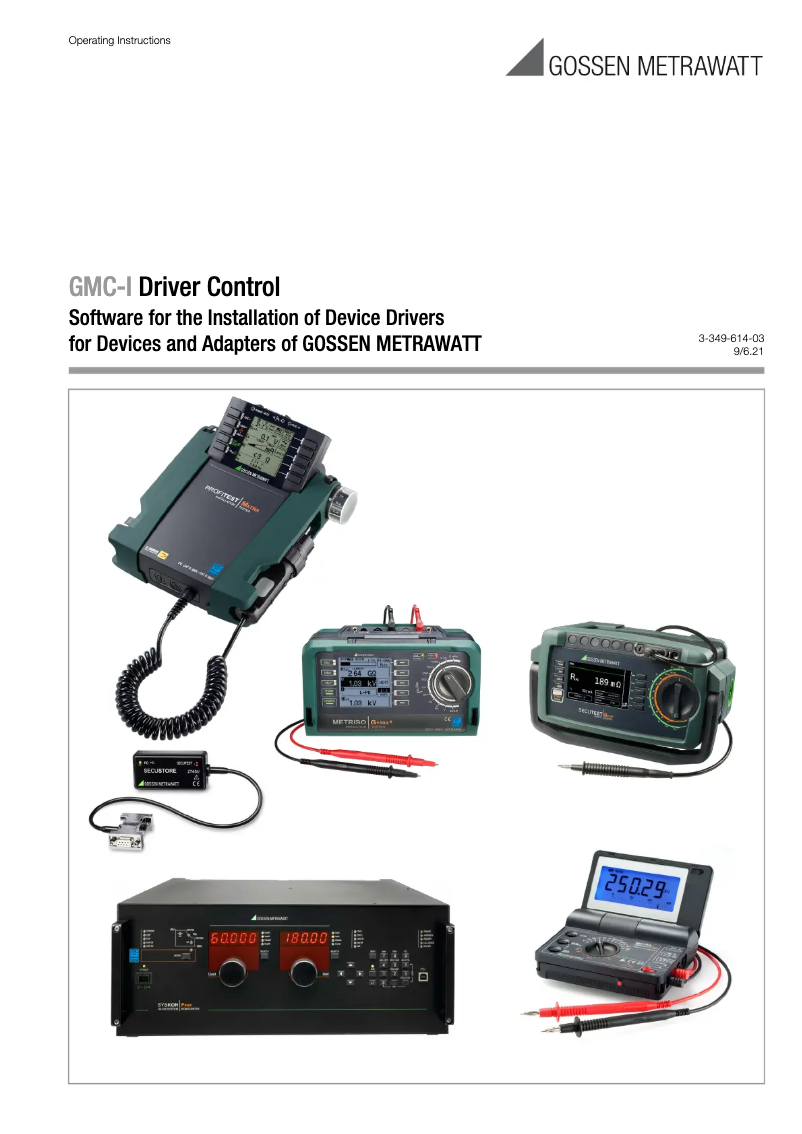 Image de la première page du manuel de l'appareil Driver Control