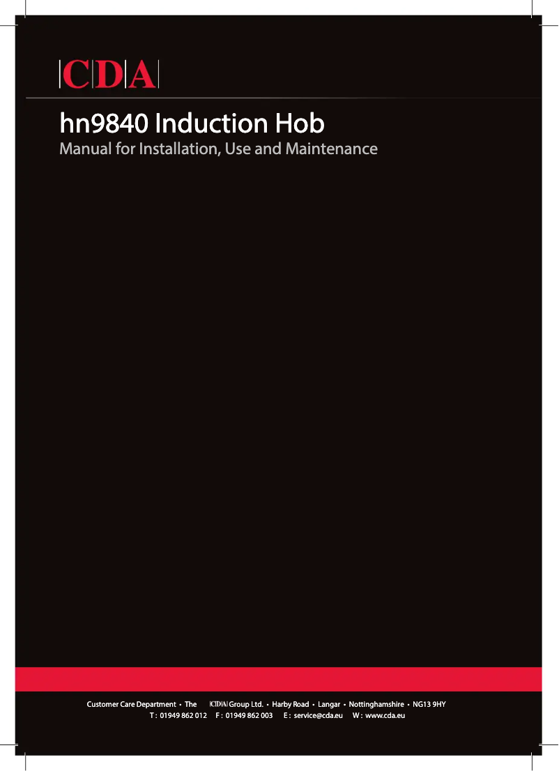 Page 1 de la notice Manuel utilisateur CDA HN9840