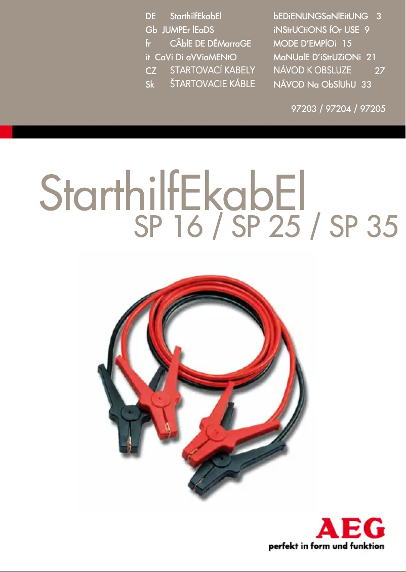 Image de la première page du manuel de l'appareil SP 25