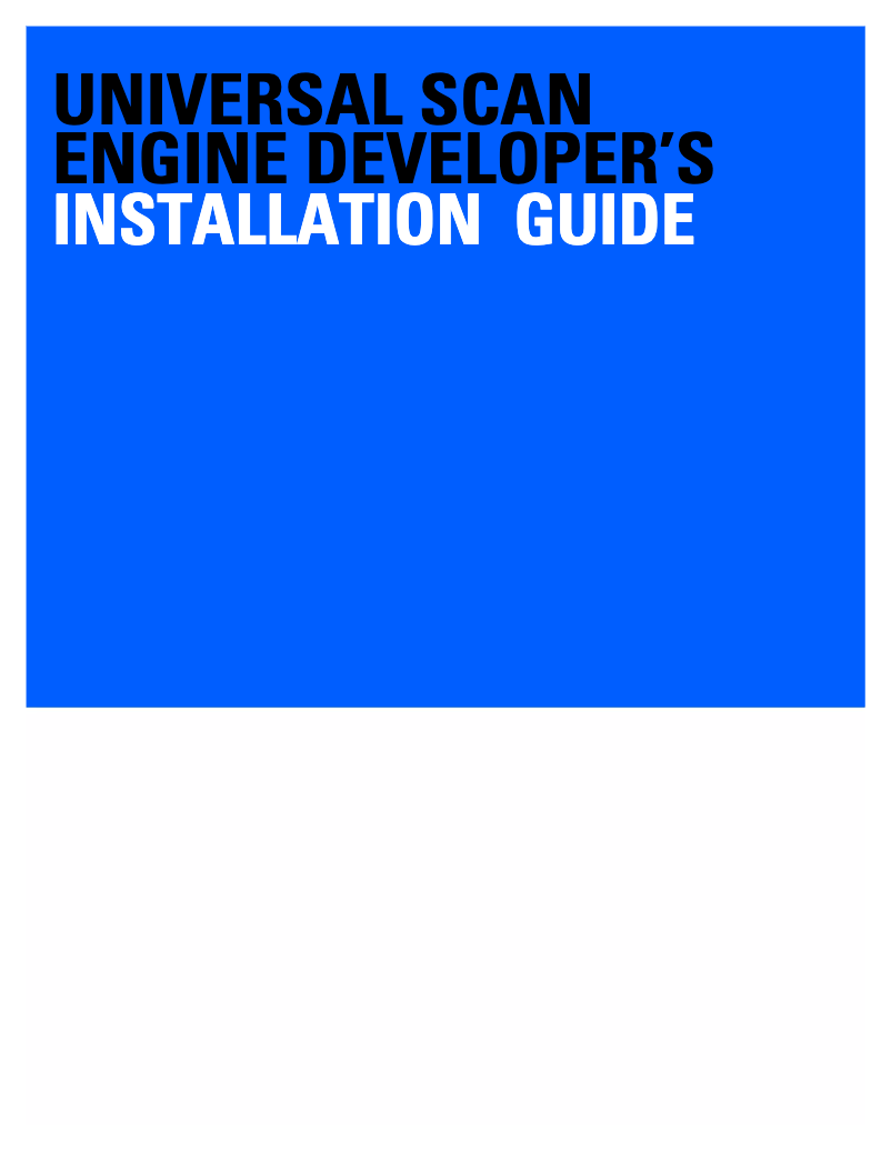 Page n°1 - Manuel utilisateur Zebra SE4500