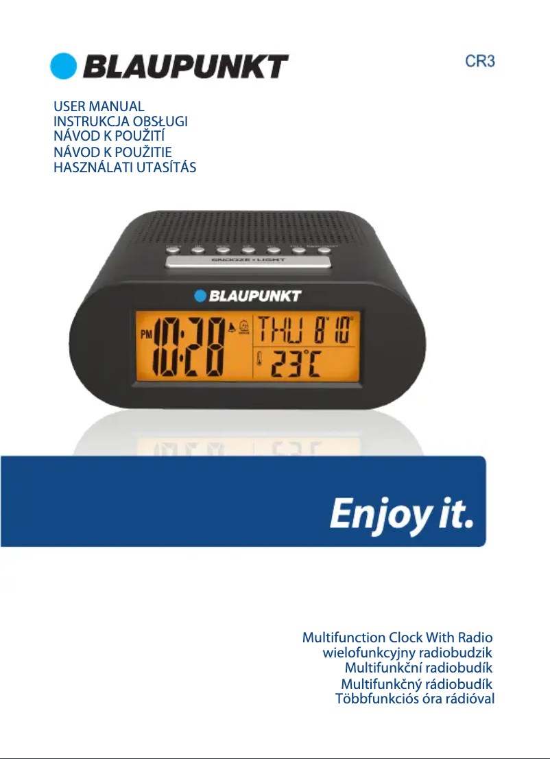 Page 1 of the manual User Manual Blaupunkt CR3WH