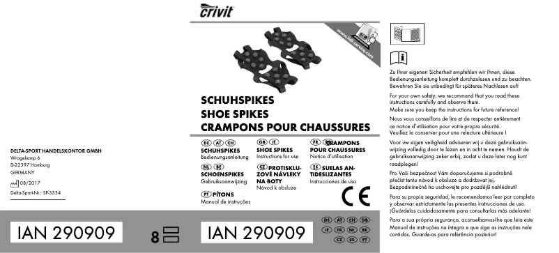 Page n°1 - Manuel utilisateur Crivit IAN 290909