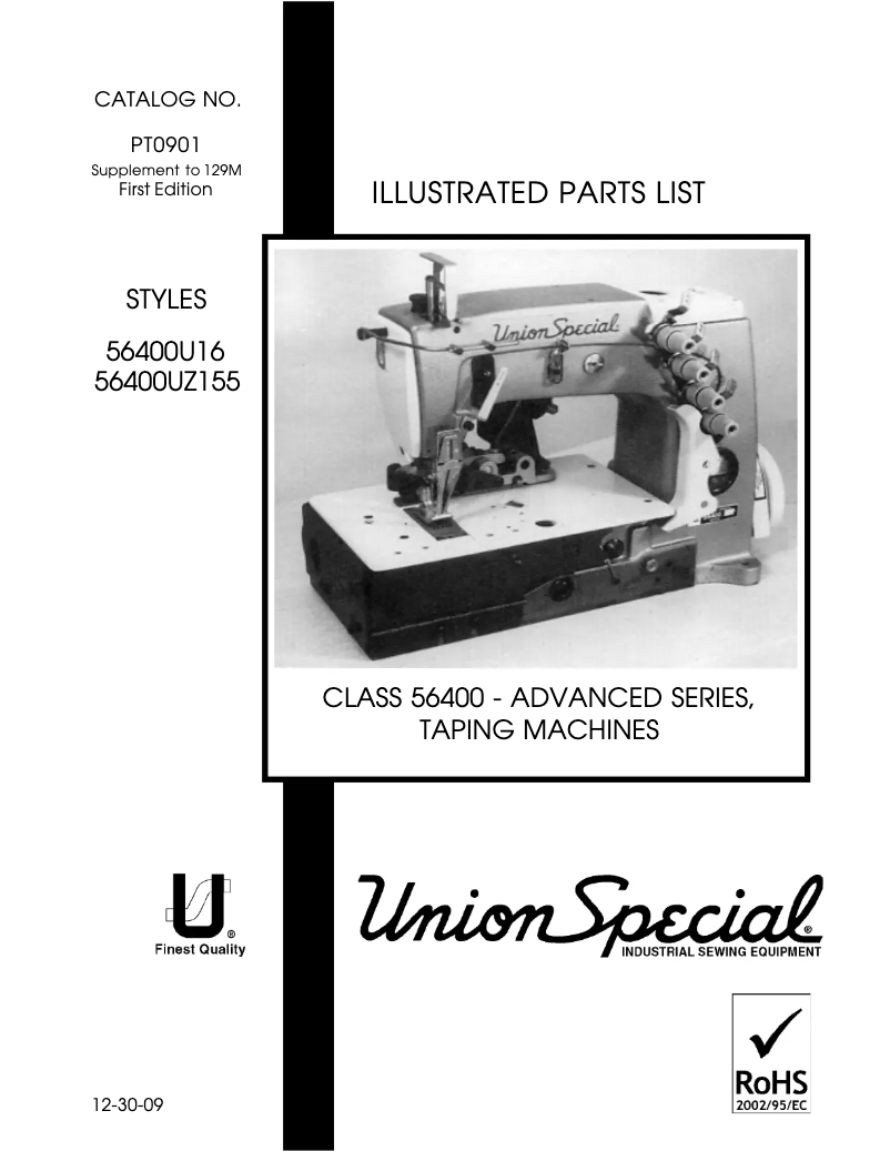 Page 1 de la notice Manuel utilisateur Union Special 56400U16